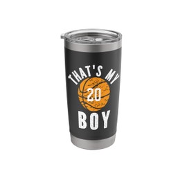That's My Boy Basketball Number #20 Stainless Steel Insulated Tumbler