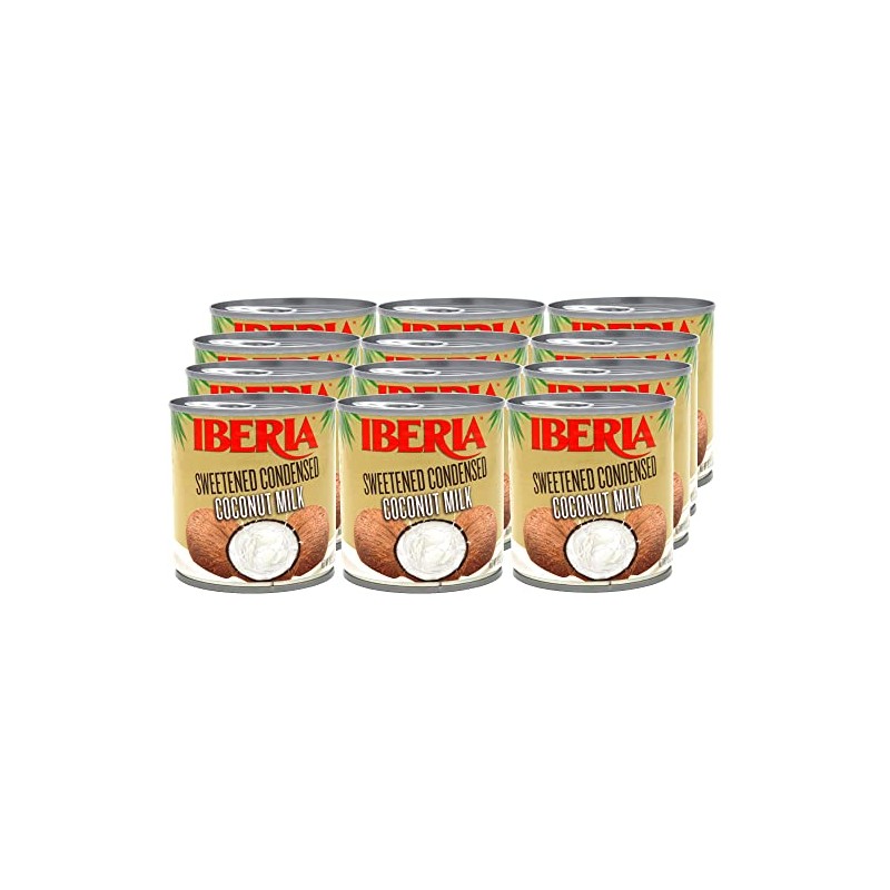 Iberia Sweetened Condensed Coconut Milk, 11.6 Oz (Pack of 12)