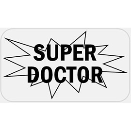 Super Doctor - 500 Stickers Pack 2.25 x 1.25 inches - Medical Doc