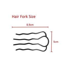 8 Piece Metal Hair Fork Clip Hair Side Combs Hair Pins Buns Updo U-Shape French Twist Hair Styling Tool Accessories for Women and Girls Christmas