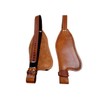 Western Horse Saddle Replacement Fender Smooth Leather Finish Brown BLEVIN