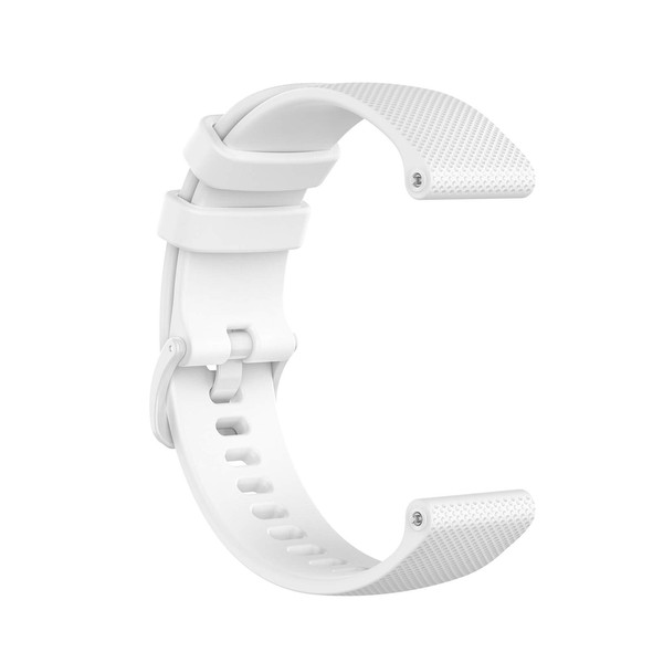 Silicone Wristband Replacement Sports Straps Bracelet Compatible with Garmin Venu, vivomove3, vivomove Luxe, vivomove Style, vivomove HR, vivoactive3 Music,forerunner245music/645music (White)