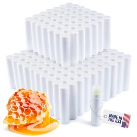 Lip Balm Bulk Unlabeled - Made in USA Bulk Lip Balm - Natural Ingredients Vitamin E Shea Butter - Custom Lip Balm Bulk For Party & Wedding Favors (150 Count, Honey)