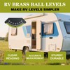 Geouniver 3-Pcs High-Visibility Ball Level Gauge For RV, Camper, Trailer