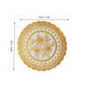 2pcs Hot Lace PVC Golden Plastic Table Mat, Bowl Coaster