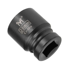 CoCud Flat Impact Screwdriver Nut 3/4 Inch Drive 28 mm Nut Cr-Mo Steel Hex Screwdriver Nut (Applications: for Home Maintenance)