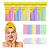 60 Pzs Esponja Facial Comprimida Para Limpieza Y Exfoliación