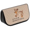 Mr. & Mrs. Panda Cosmetic Bag Dog Dachshund Merry, brown,