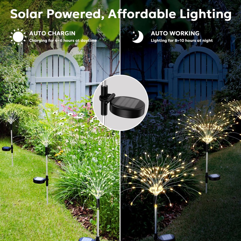 Soarling Solar Firework Light, Outdoor Solar Garden Decorative Lights, 4