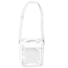 Tabanzhe Stadium Approved Clear Bag for Concerts - Transparent Cross Body Bag with Adjustable Strap, Waterproof and Multi-functional Clear Bag for Work and Travel