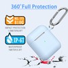 MHYALUDO for AirPods Case Cover, Military Grade Anti-Fall Soft Silicone