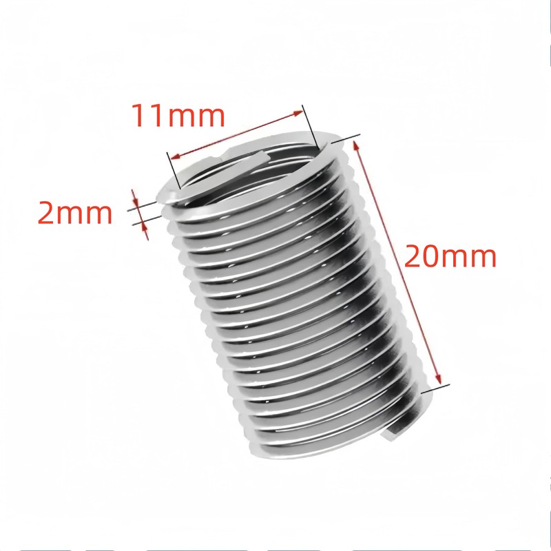 1/2-13 Helicoil Wire Inner Thread Inserts, 2D Coiled Wire Helical