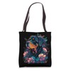 Cute Flower summer Floral Rottweiler Tote Bag