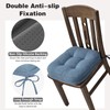 baibu Set of 6 Chair Pads for Dining Chairs, Dual-Layer