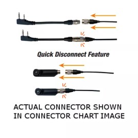 Pryme SPM-1200C-H8 QD Lapel Mic for HYT X1e X1p Z1p PD602/G 662/G 682/G