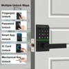 Smart Door Lock with Biometric Fingerprint, Password, IC Card Unlock,