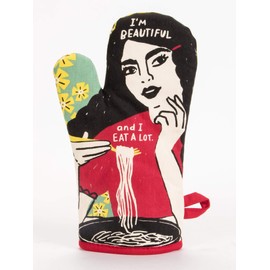 Blue Q I'm Beautiful and I Eat a Lot Oven Mitt