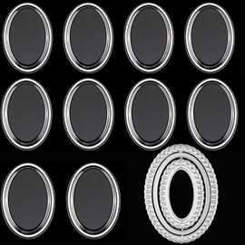 14pcs/set 10pcs 3D Dimensional Shaker Domes with 17pcs/set Ellipse Metal Stencils for Transparent Plastic Dimensional Domes for Shaker Card Making Handmade Crafts