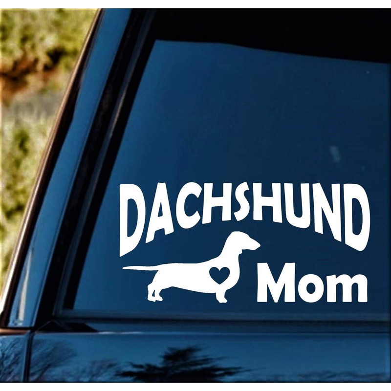 Dachshund Mom Decal Sticker for Car Window | 8 Inch