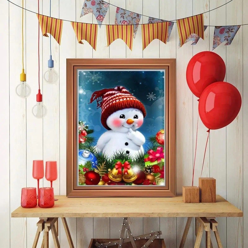 5d Diy- Pintura De Diamante Artesanía Decoracion De Navidad