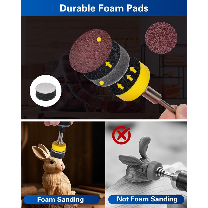 1 Inch Sanding Discs and Drums for Dremel Tool Accessories,