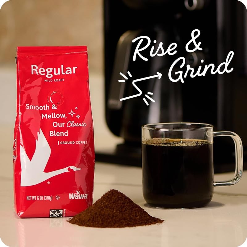 Wawa Ground Coffee Mild Roast, 12 oz Bag, Regular Smooth