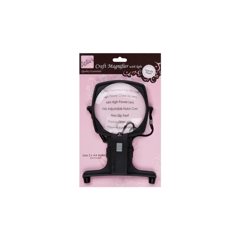 Anita's Magnifier With Light, No Hands Needed, For Crafts &