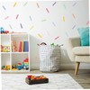 SEWACC 8 Sheets Confetti Strip Wall Decal Stickers Mini Sprinkles