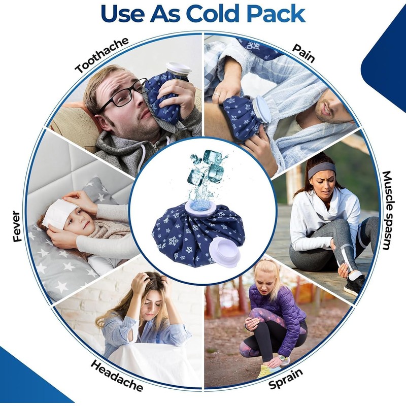 Bolsa de Hielo Terapia 11in, Compresa para Frío o Agua