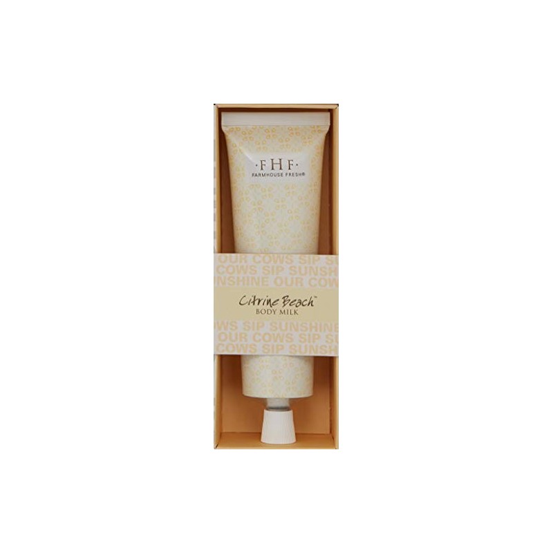 FarmHouse Fresh Citrine Beach Body Milk Hand Cream, 2.4 Ounce