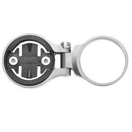 Bicycle Computer Mount - Aluminum Alloy Cycling Odometer Expansion Bracket Bicycle Computer Holder (Color : Silver-for Garmin)
