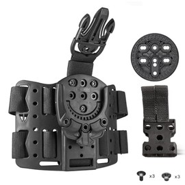 Tek-Mount - Quick Connect Mounting System for Holsters, Mag Pouches and Tactical Duty Gear (On Drop Leg Platform with Mounting Hardware)