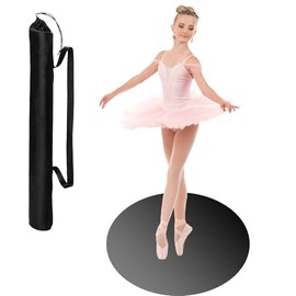Portable Dance Floor Smooth Ballet Floor Vinyl Dance Mat for Home Stage Studios Kids Adults Practice Improve, Ballet, Tap