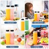 YBCPACK 12 Pack 360ml Heat-Resistant Reusable Plastic Juice Bottles with