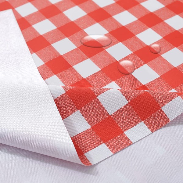 rismart Rustic Other Patterns Waterproof PVC Tablecloth Rectangle Oil-Proof Tablecloth,