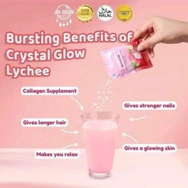 Crystal Glow LYCHEE , 10 Sachet By JRK DREAM