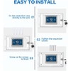AIMALL Thermostat Lock Box with Key – Transparent Protective Cover
