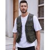 Gihuo Men's Fishing Vest Utility Safari Travel Vest with Pockets