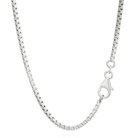 NKlaus real 925 Sterling silver venetian necklace silver chain silver chain 1.80 mm wide., Silver