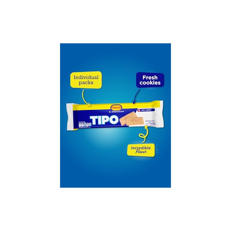 Pozuelo Tipo Cookies | Less Calories & Sodium | Classic