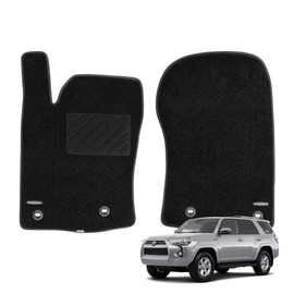 WENNEBIRD Superior Carpet Front Row Floor Mats for 2013-2024 Toyota 4Runner (5th Gen), 0.6 Inch Thickness Rugs, Premium All Weather Anti-Slip Waterproof Floor Liners - 2pc