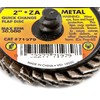 Forney 71979 Mini Flap Disc, Quick Change, 80-Grit, 2-Inch