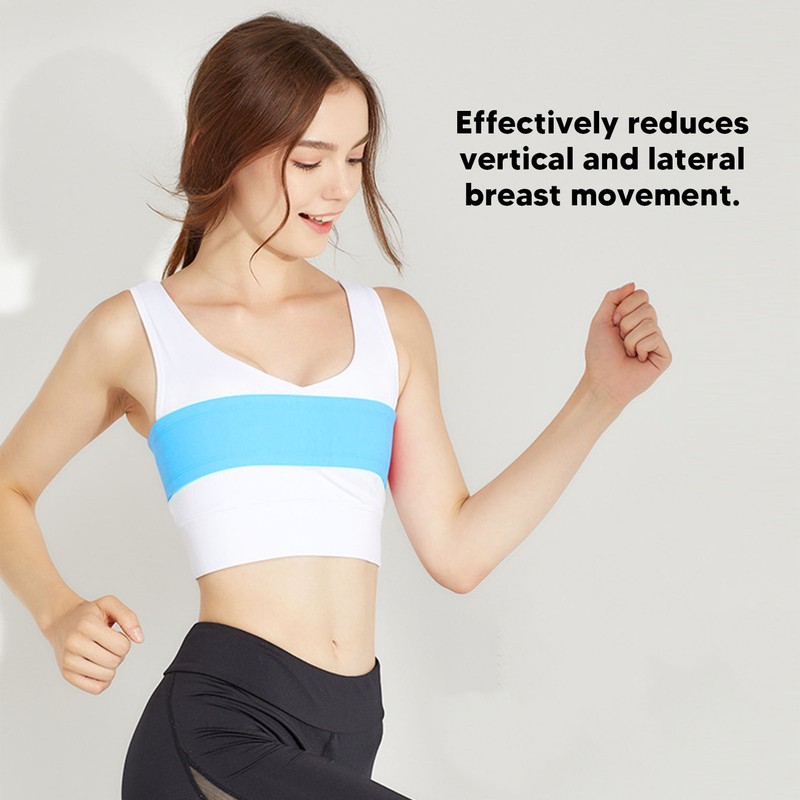 Breast Support Band Blue Easy Adjustment Soft Elastic Skin Friendly