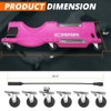 CAAP DRIVEN 40" Rolling Vehicle Repair Garage/Shop Creeper with LED