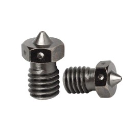 Toaiot 3D Printer Nozzle V6 Extruder Nozzle 0.4mm Nozzle High Temperature Hardened Steel Nozzle Hot End PEI PEEK or Carbon Fiber PLA Filament 1.75mm for 3D Printer V6 Lite6 Titan Aero Prusa -2pcs