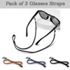 XFentech Pack of 3 Leather Glasses Straps for Sunglasses –