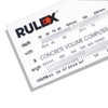 Rulex Concrete Volume Calculator Slide Chart - UK manufactured