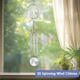 HOMKULA Best Friend Wind Chimes, Friendship Gifts for Women Friends, Best Friend Birthday Gifts for Women, Men