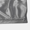 ROOEE Satin Silk Fitted Sheet with Pillowcase Set Breathable Soft
