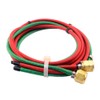 6' GREEN and RED Flexible Braided 1/8 Twin Hose Replacement